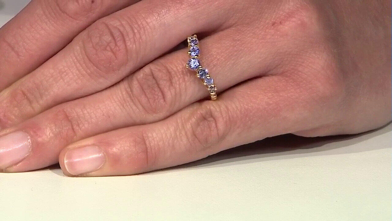Video Tanzanite Silver Ring