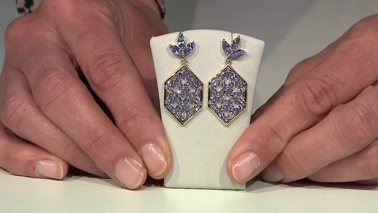 Video Orecchini in argento con Tanzanite