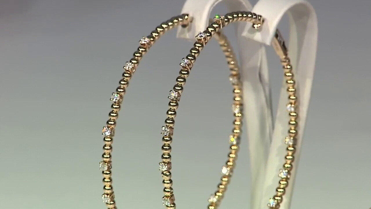 Video Boucles d'oreilles en or et Diamant I1 (H) (CIRARI)