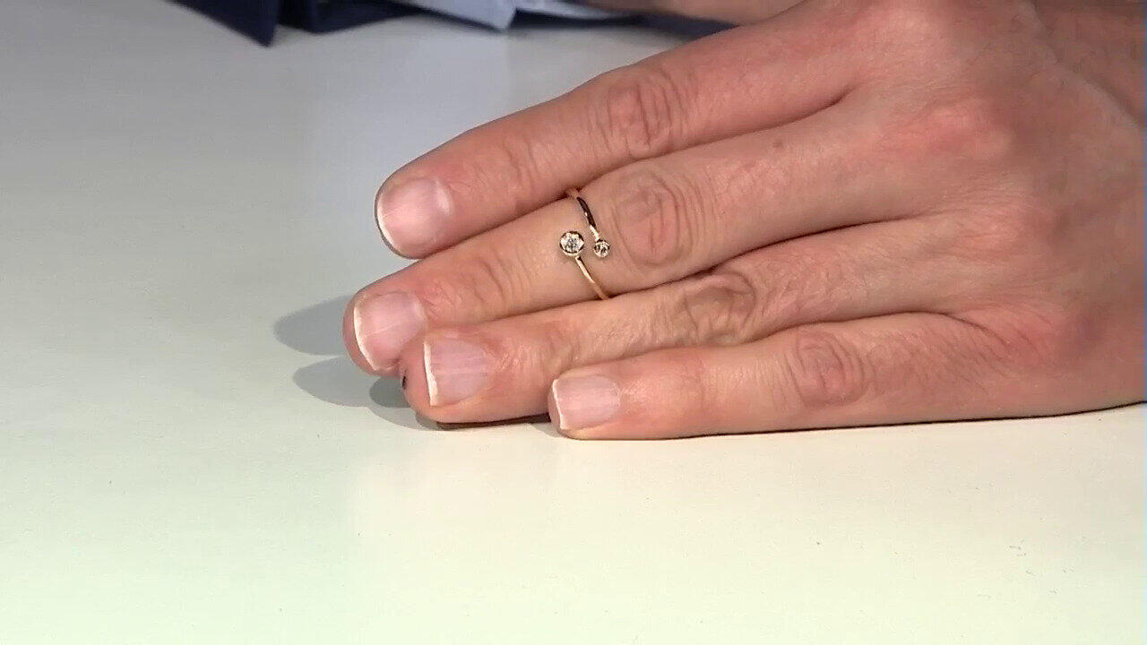 Video Bague en or et Diamant I1 (H) (CIRARI)