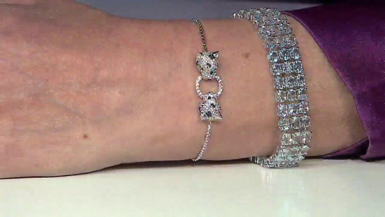 Video Bracelet en argent et Topaze bleu ciel