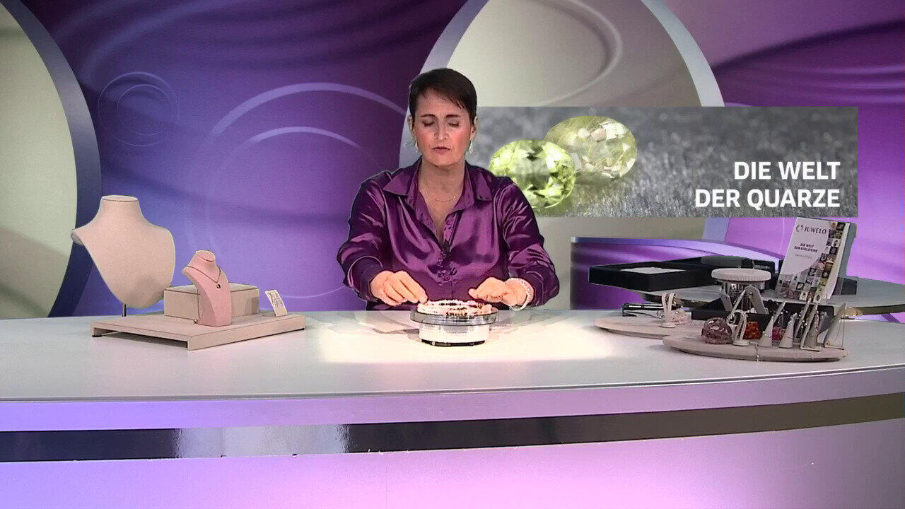 Video Collana in argento con Quarzo Bianco