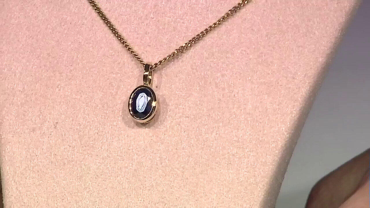 Video Pendentif en argent et Saphir bleu de Madagascar