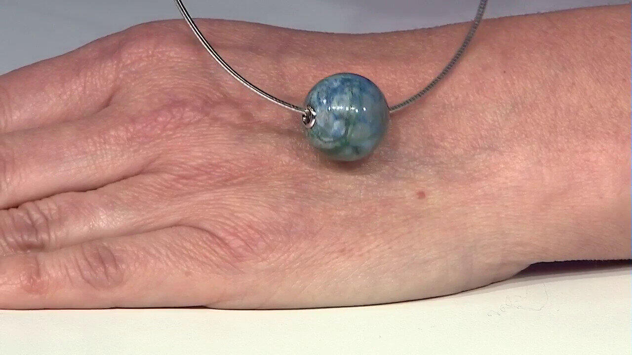 Video Charm en argent et Shattuckite (MONOSONO COLLECTION)