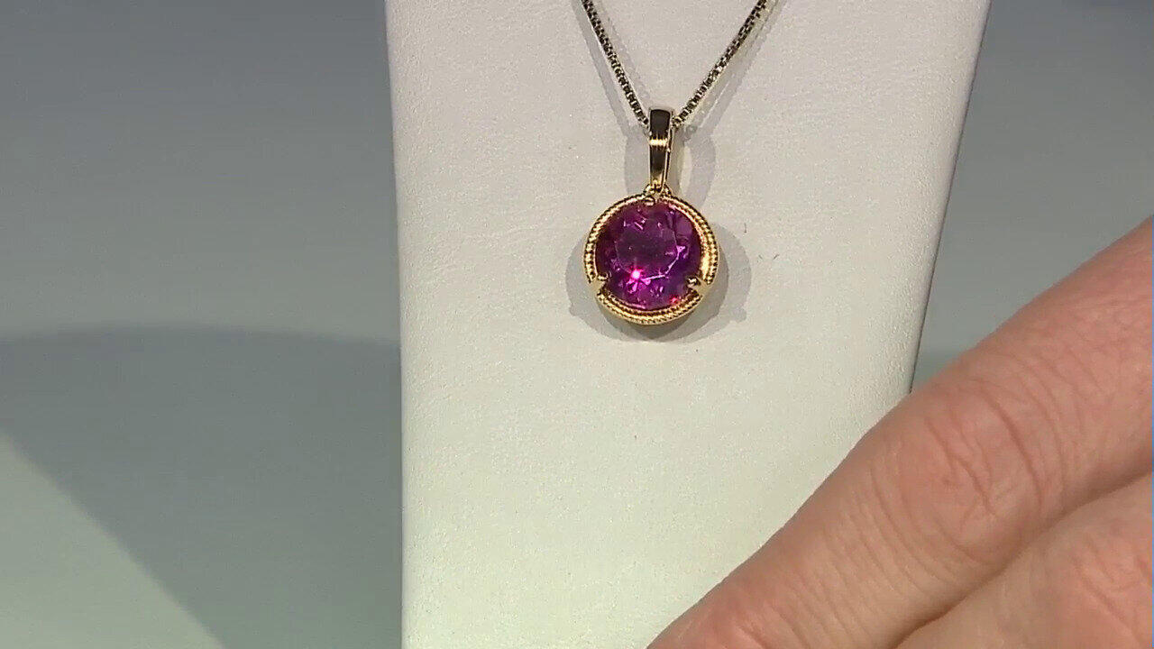 Video Ciondolo in argento con Fluorite Rosa