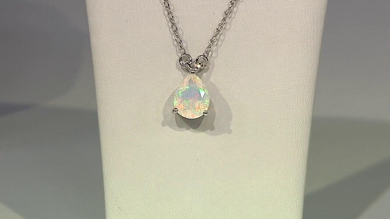 Video Collana in argento con Opale di Welo