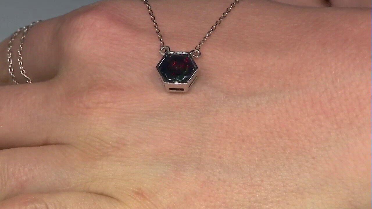 Video Mezezo-Opal-Silbercollier