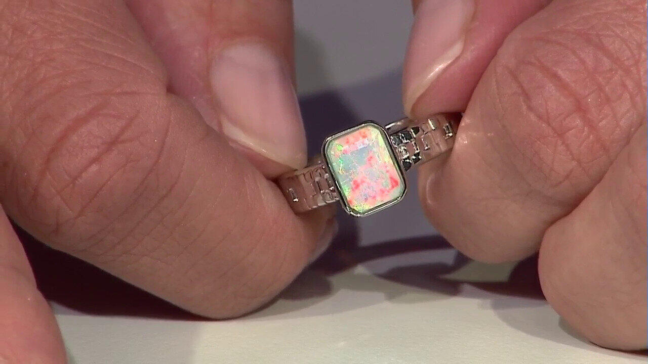 Video Anillo en plata con Ópalo de Welo