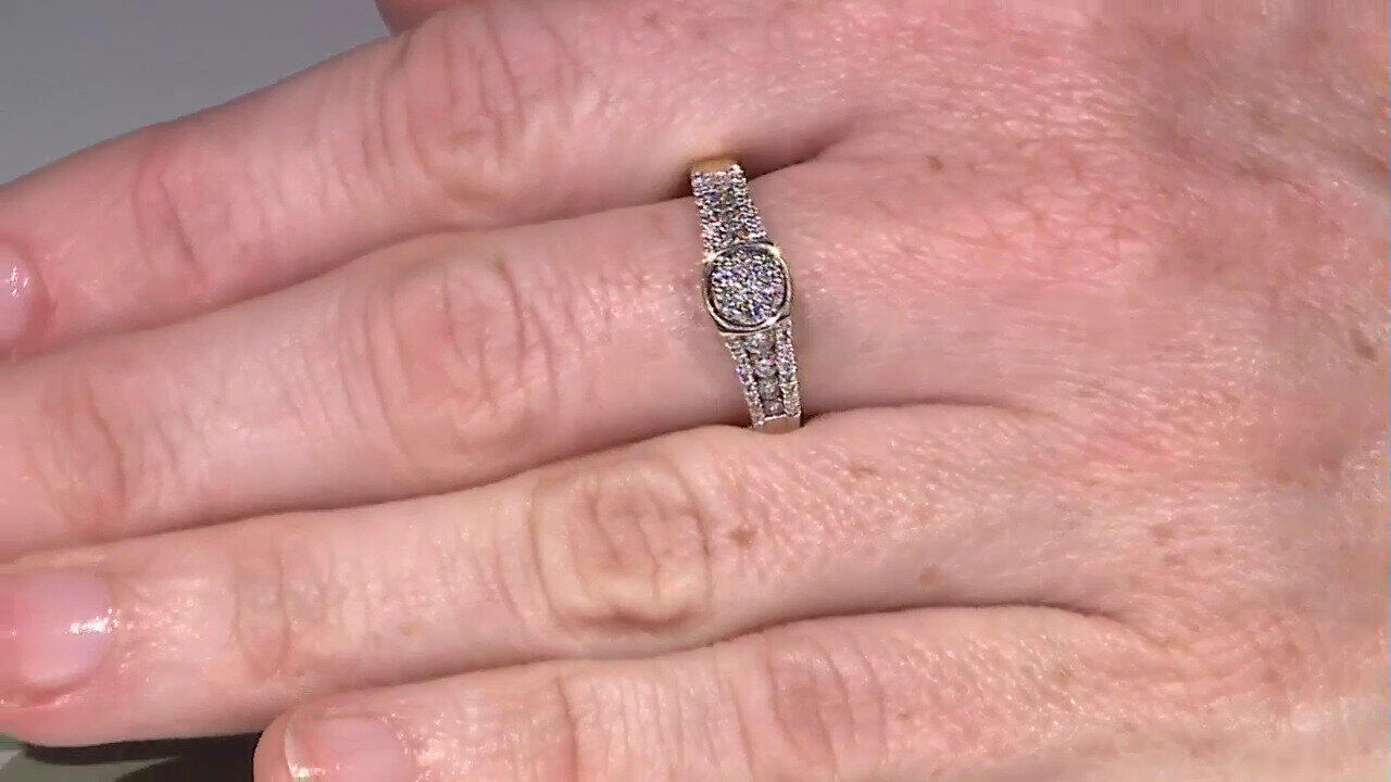 Video Bague en or et Diamant SI1 (G) (Annette)