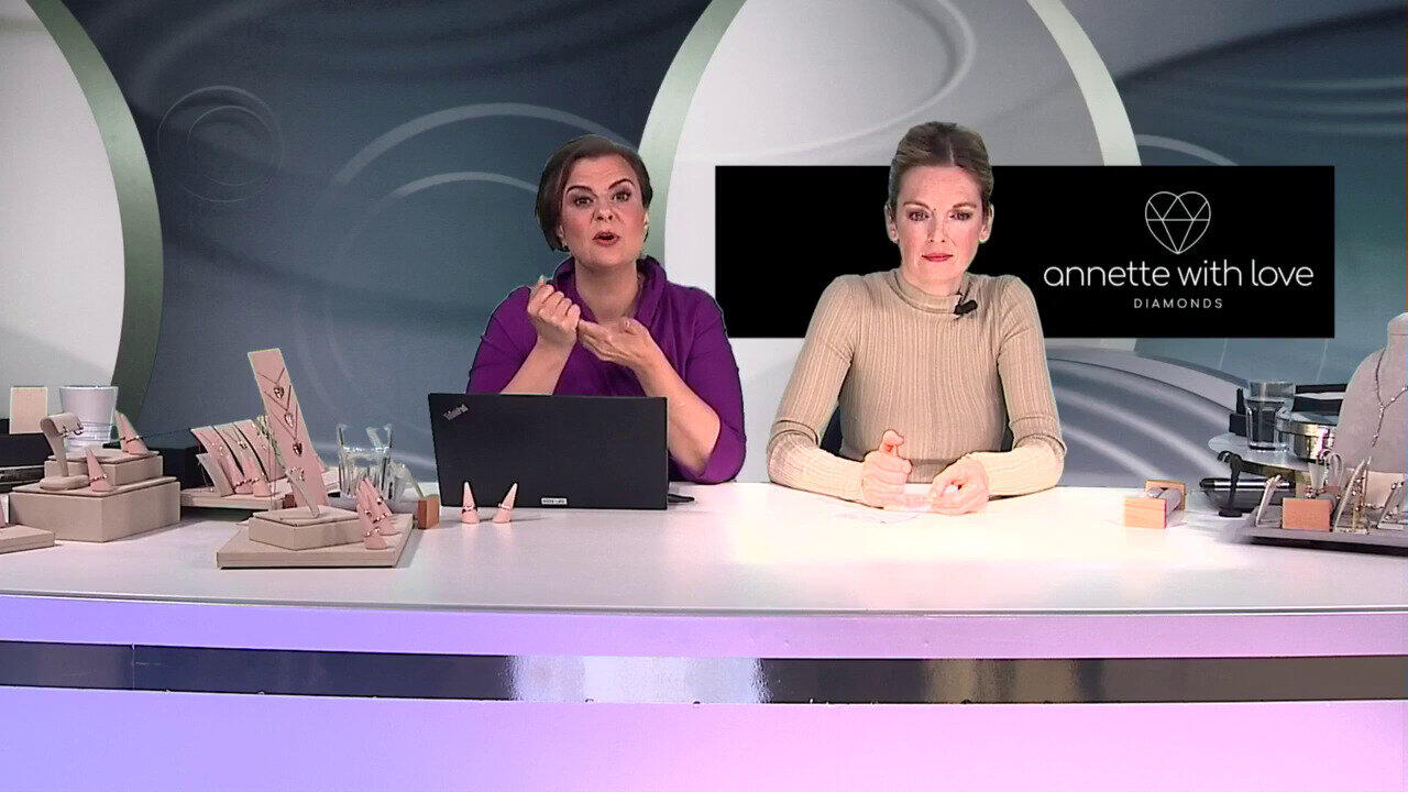 Video Anello in oro con Diamante SI1 (G) (Annette)