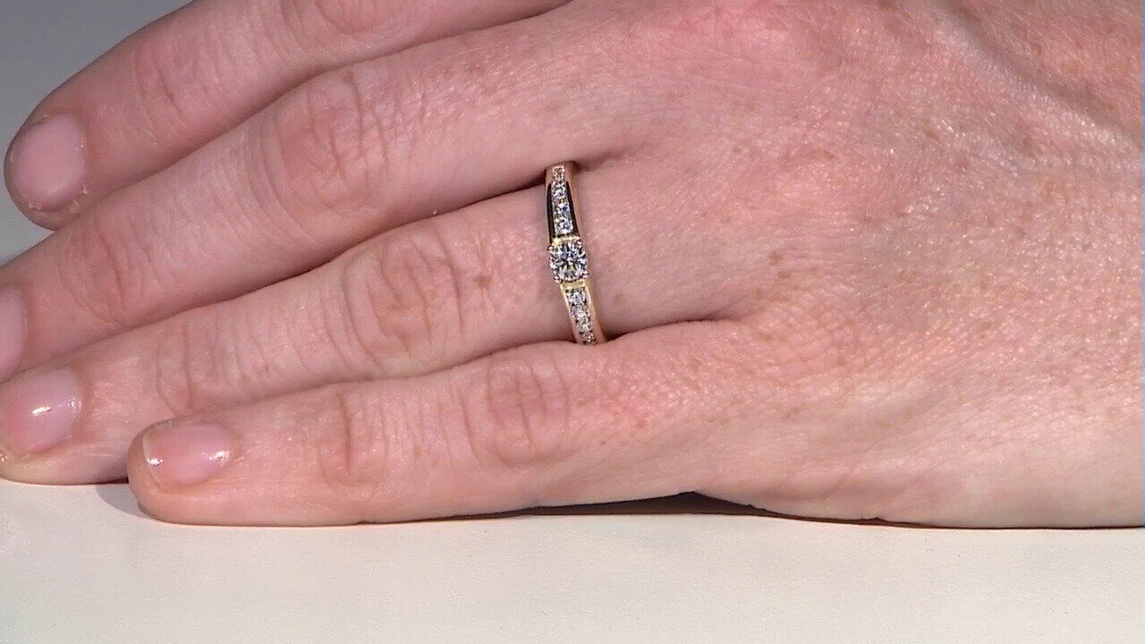 Video Gouden ring met een IF Diamant (D) (Annette)