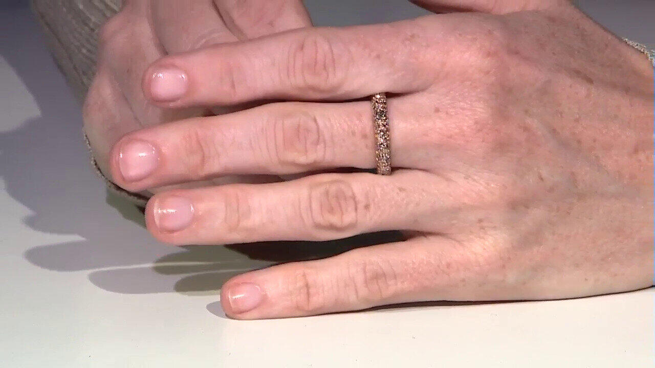 Video Bague en or et Diamant rose de France SI1 d'Argyle  (Annette)