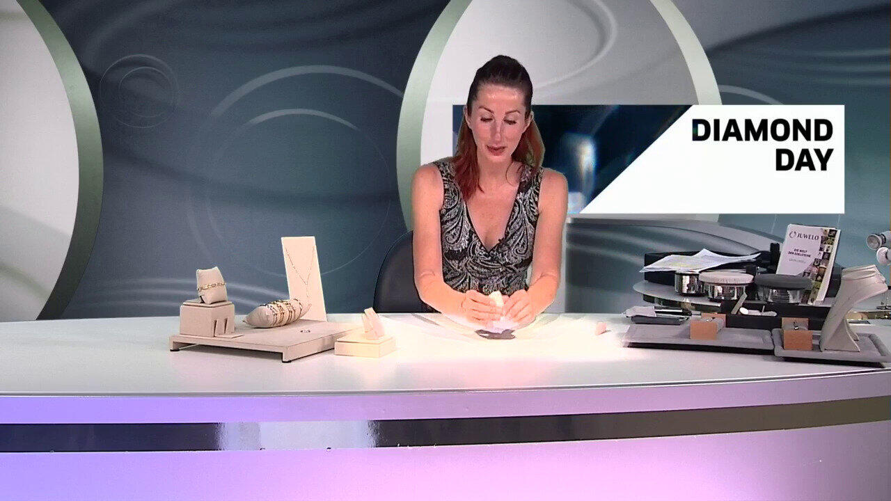 Video Orecchini in oro con Diamante Champagne VS1