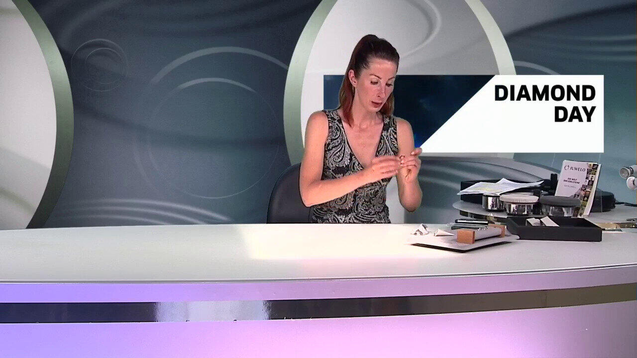 Video Anello in argento con Diamante I2 (I)