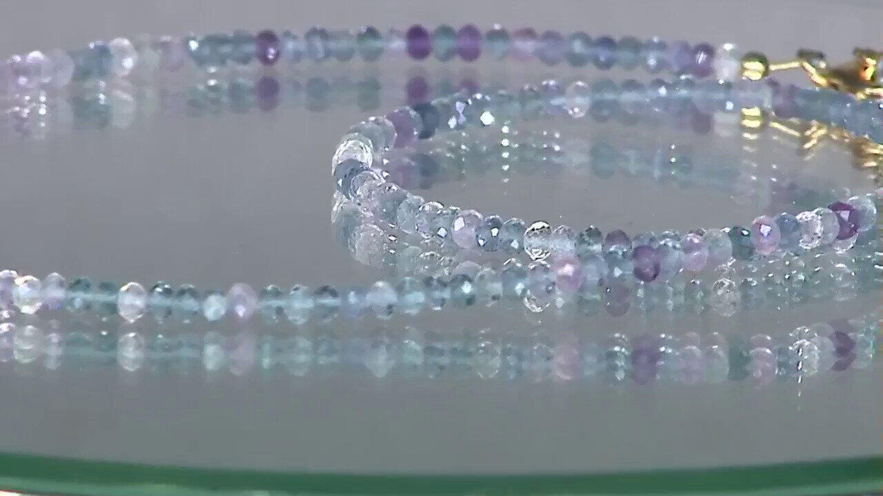 Video Collier en argent et Fluorite bleue