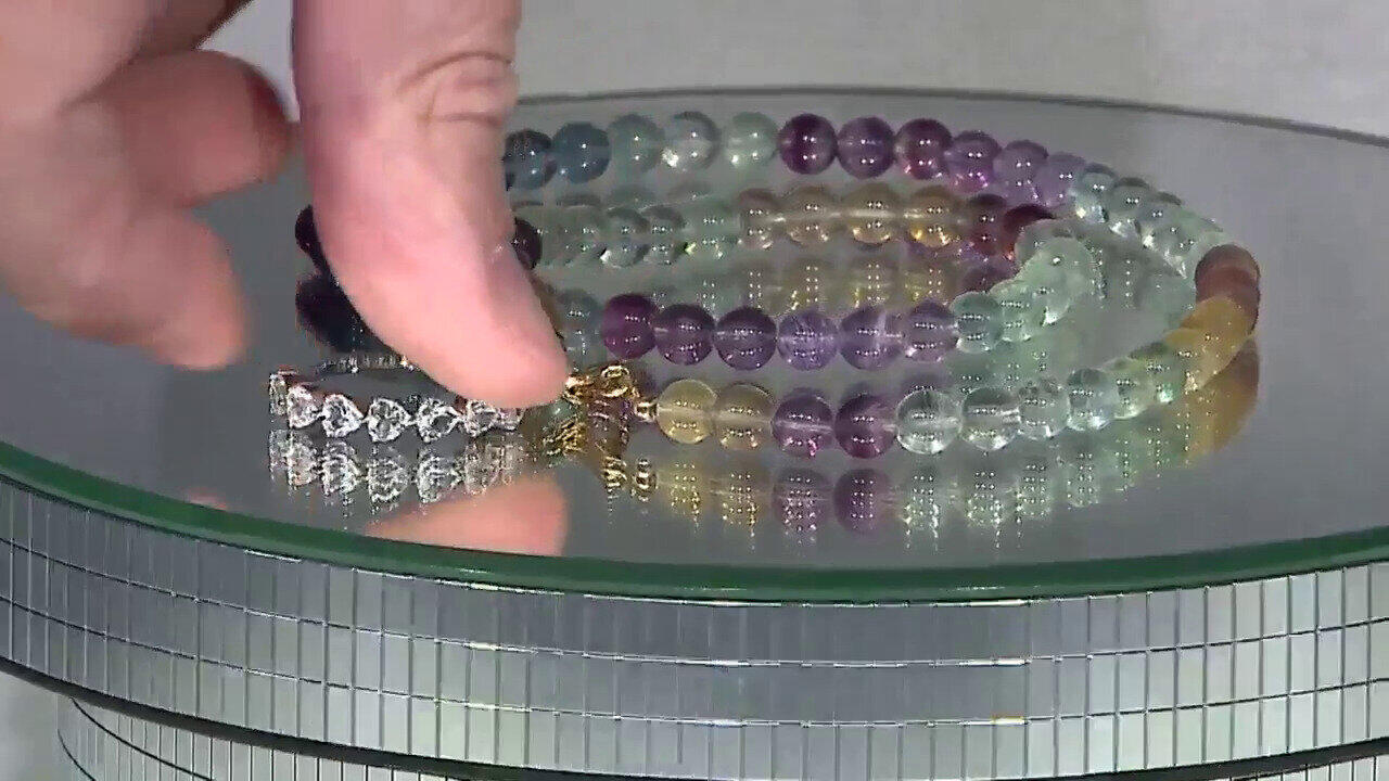 Video Collana in argento con Fluorite