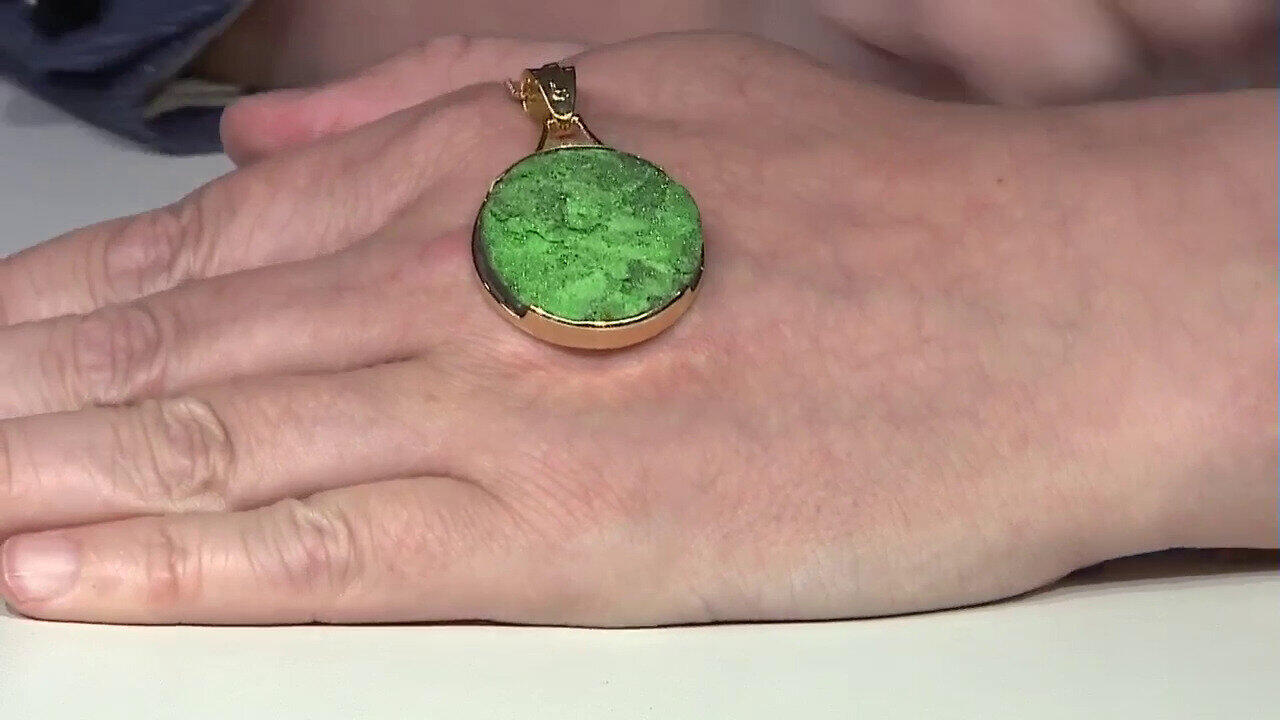 Video Ciondolo in argento con Uvarovite