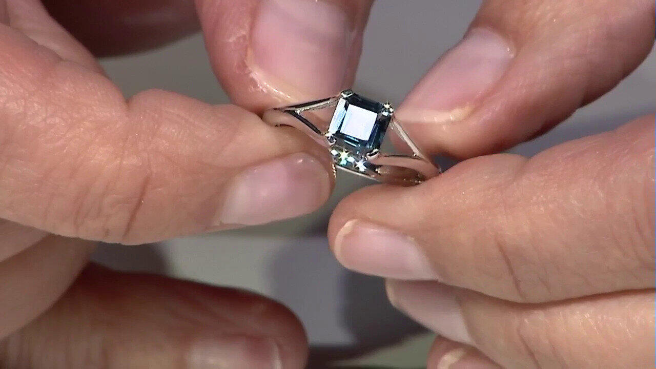 Video Anello in argento con Topazio Blu Londra
