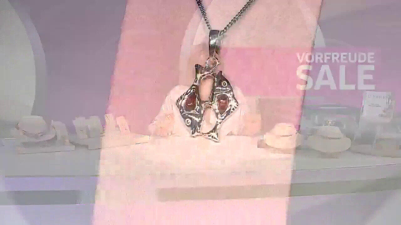 Video Pendentif en argent et Ambre baltique (dagen)