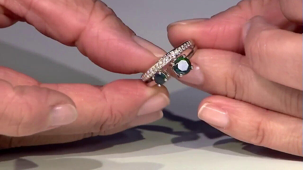 Video Zilveren ring met een Mezezo opaal (Adela Silber)