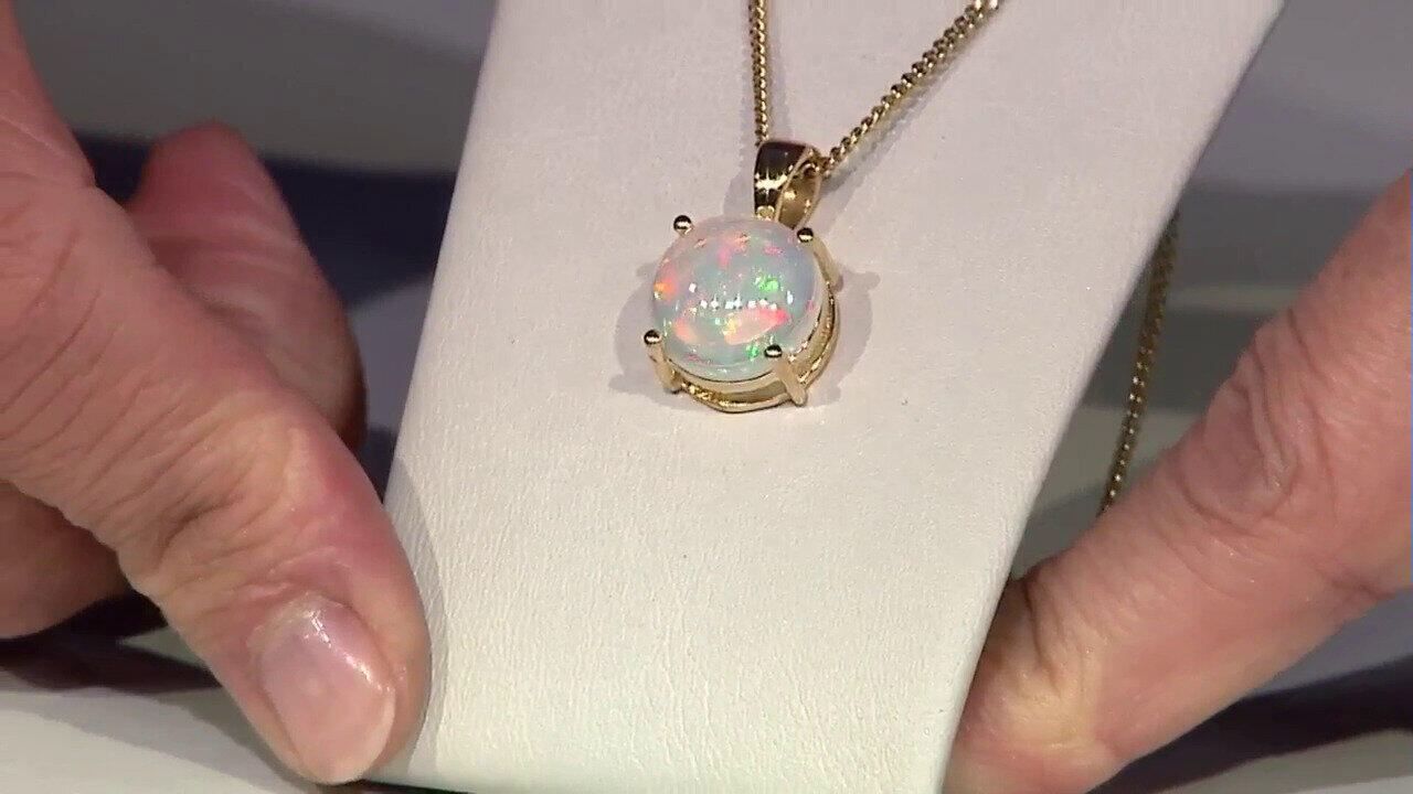 Video Ciondolo in argento con Opale di Welo (Adela Silber)