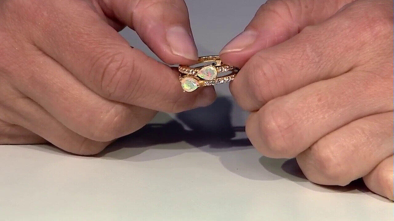 Video Welo-Opal-Silberring (Adela Silber)