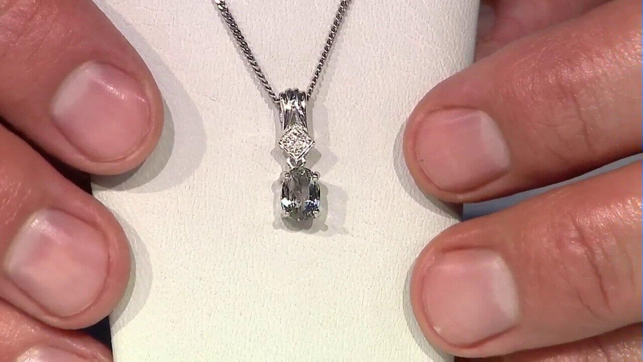 Video Pendentif en argent et Tanzanite