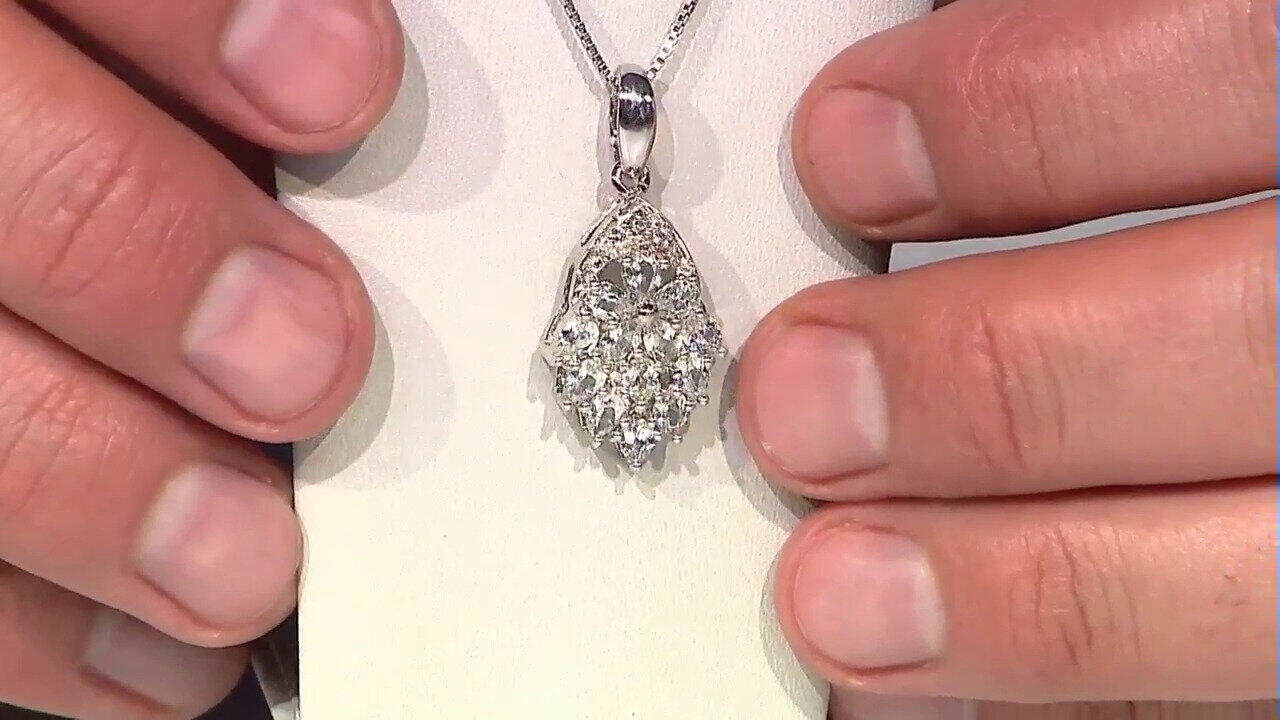 Video Fancy Tourmaline Silver Pendant