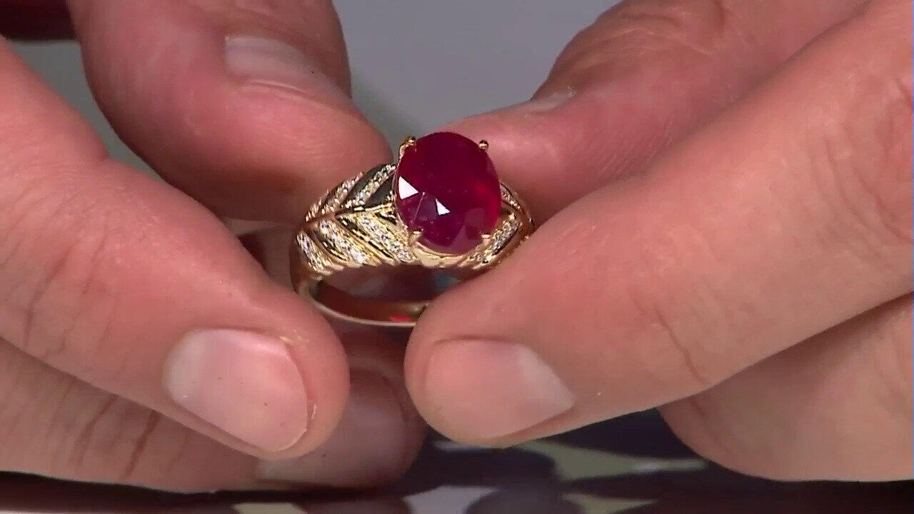 Video Bague en or et Rubis de Madagascar (de Melo)