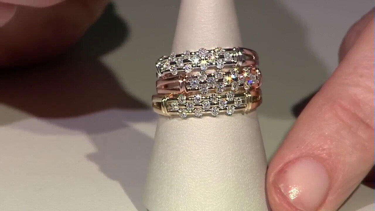 Video Bague en or et Diamant SI1 (G) (Annette)