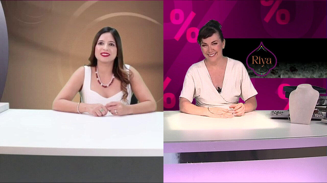 Video Collana in argento con Zaffiro Blu del Madagascar (Riya)