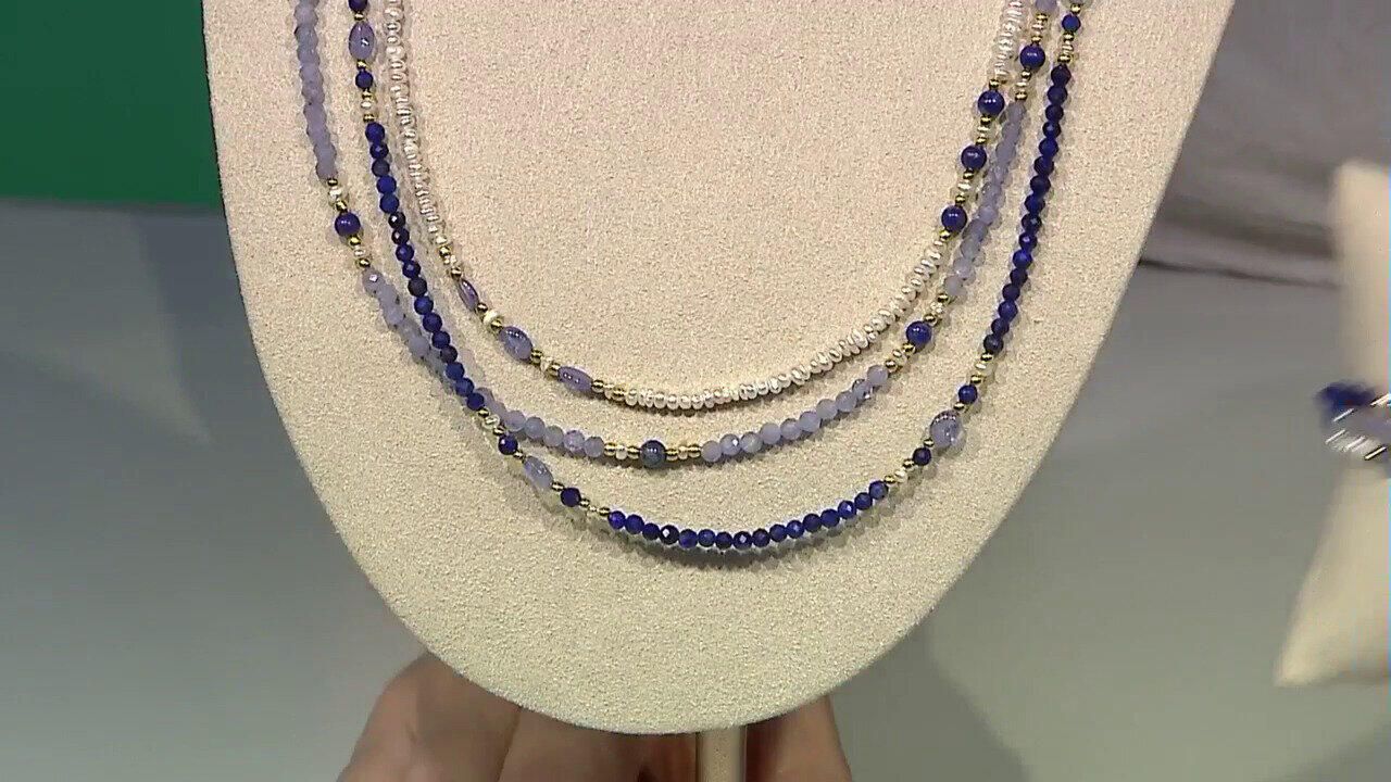 Video Collier en argent et Tanzanite (Riya)