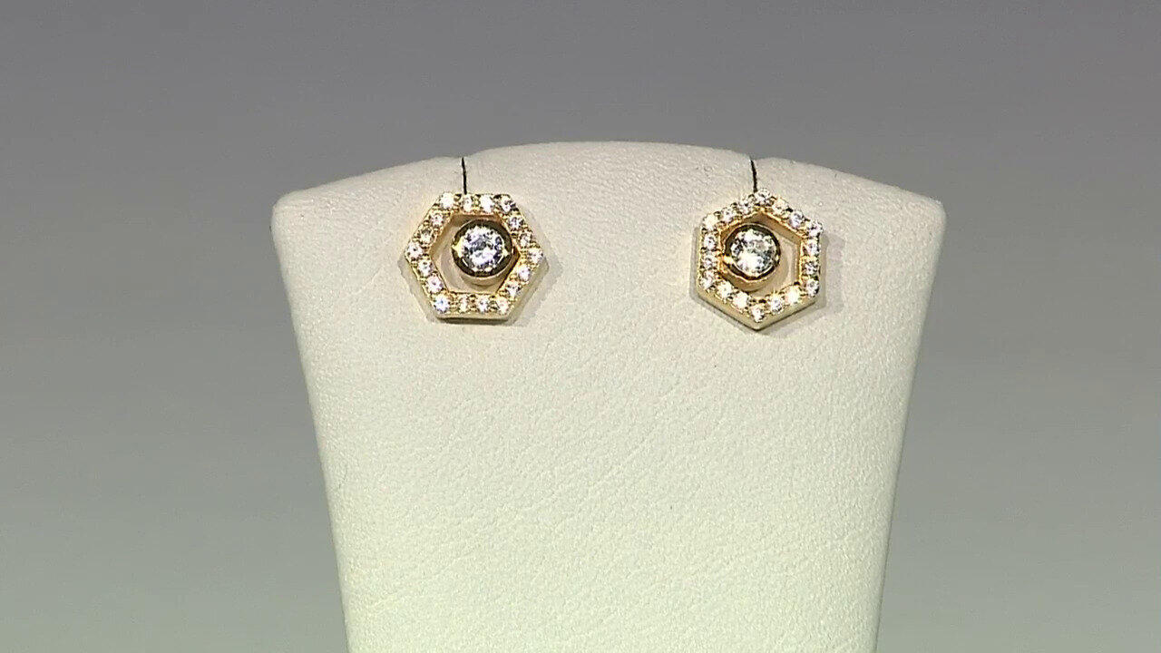 Video Boucles d'oreilles en argent et Zircon