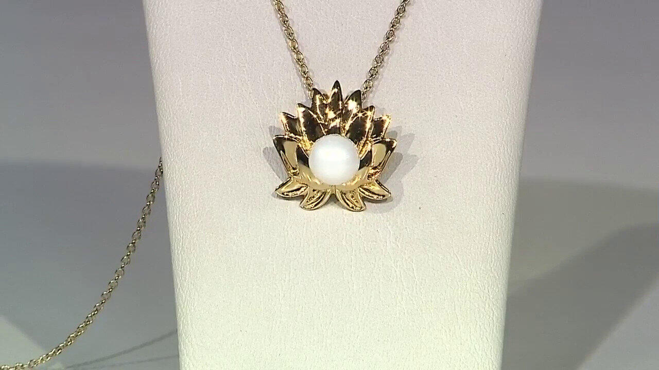 Video Collana in argento con Perla d'Acqua Dolce Bianca (de Melo)