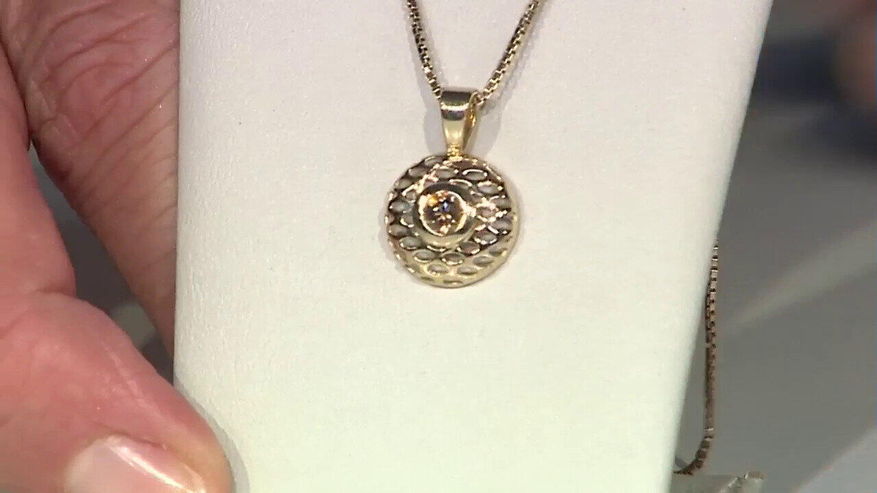 Video Ciondolo in oro con Diamante Champagne I2 (Ornaments by de Melo)