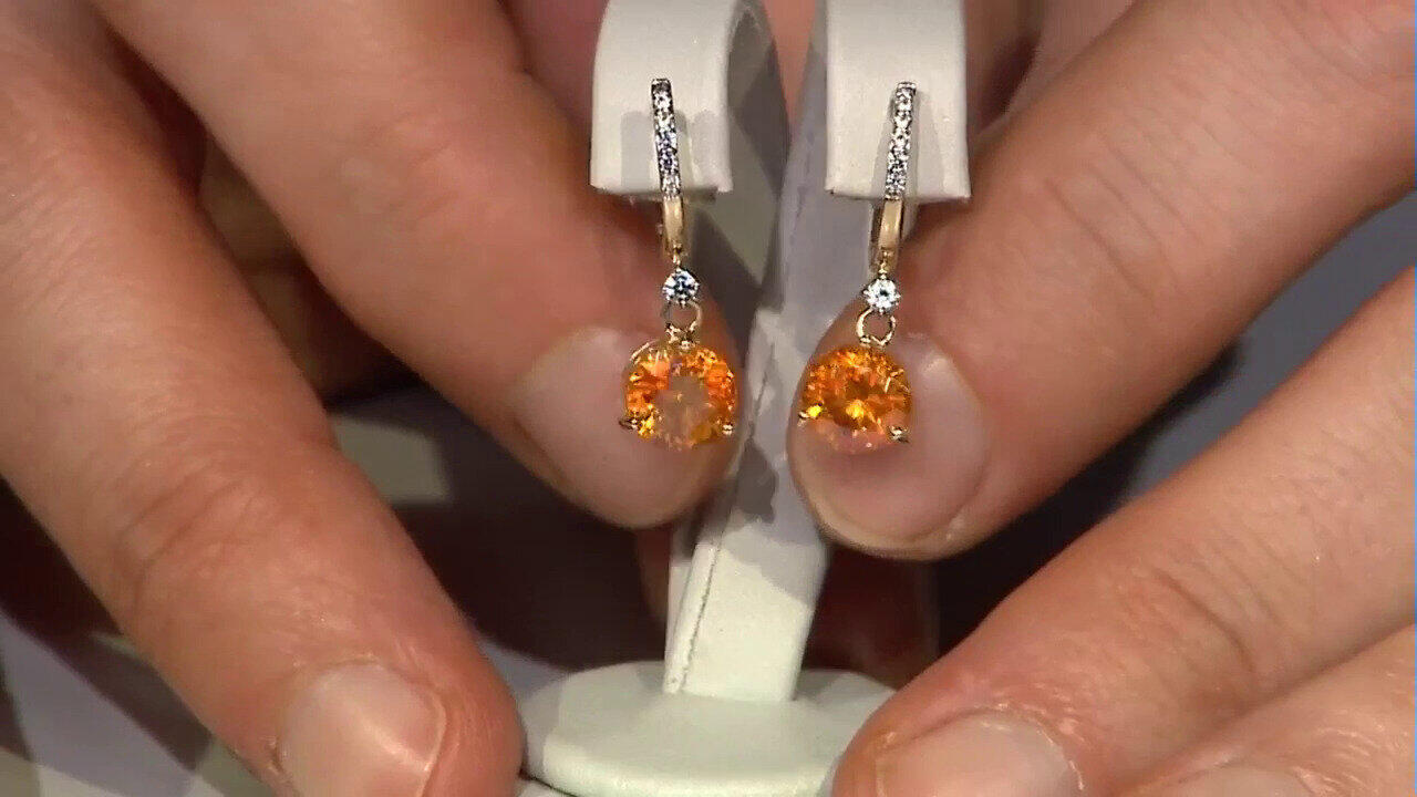 Video Pendientes en oro con Esfalerita