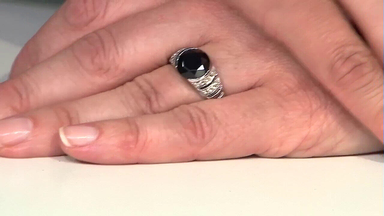 Video Rauchquarz-Silberring