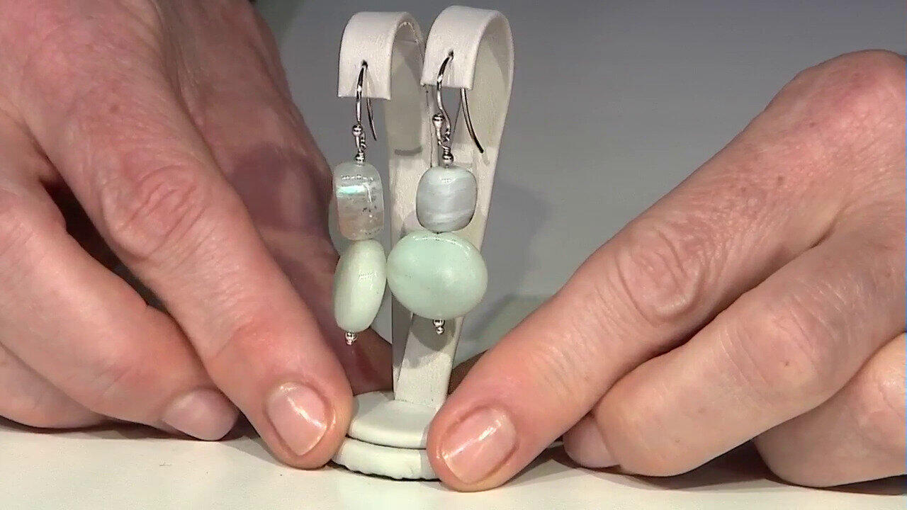 Video Orecchini in argento con Opale Peruviano