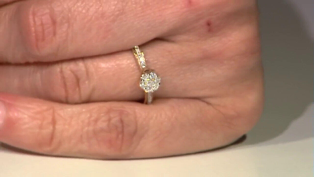 Video Gouden ring met een Diamant SI1 (G) (Annette)