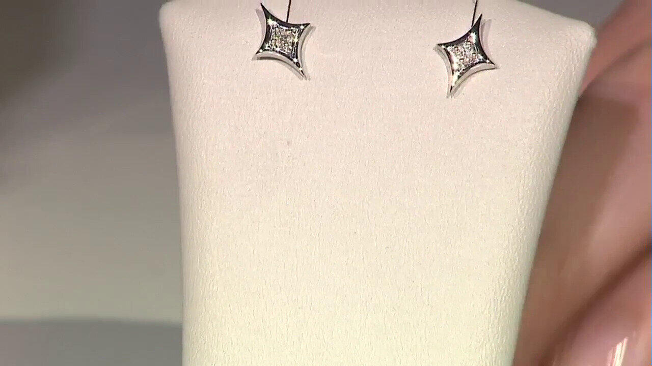 Video Pendientes en oro con Diamante SI2 (G)  (Annette)