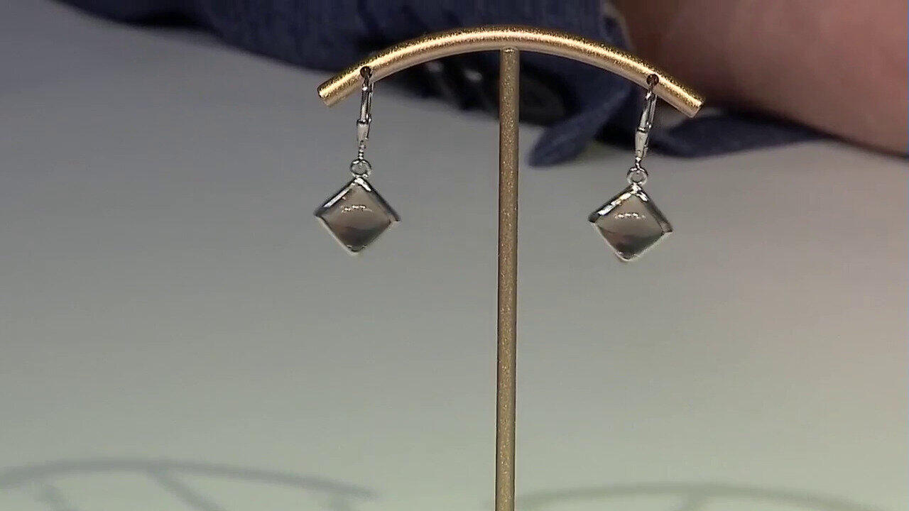 Video Boucles d'oreilles en argent et Quartz fumé (MONOSONO COLLECTION)