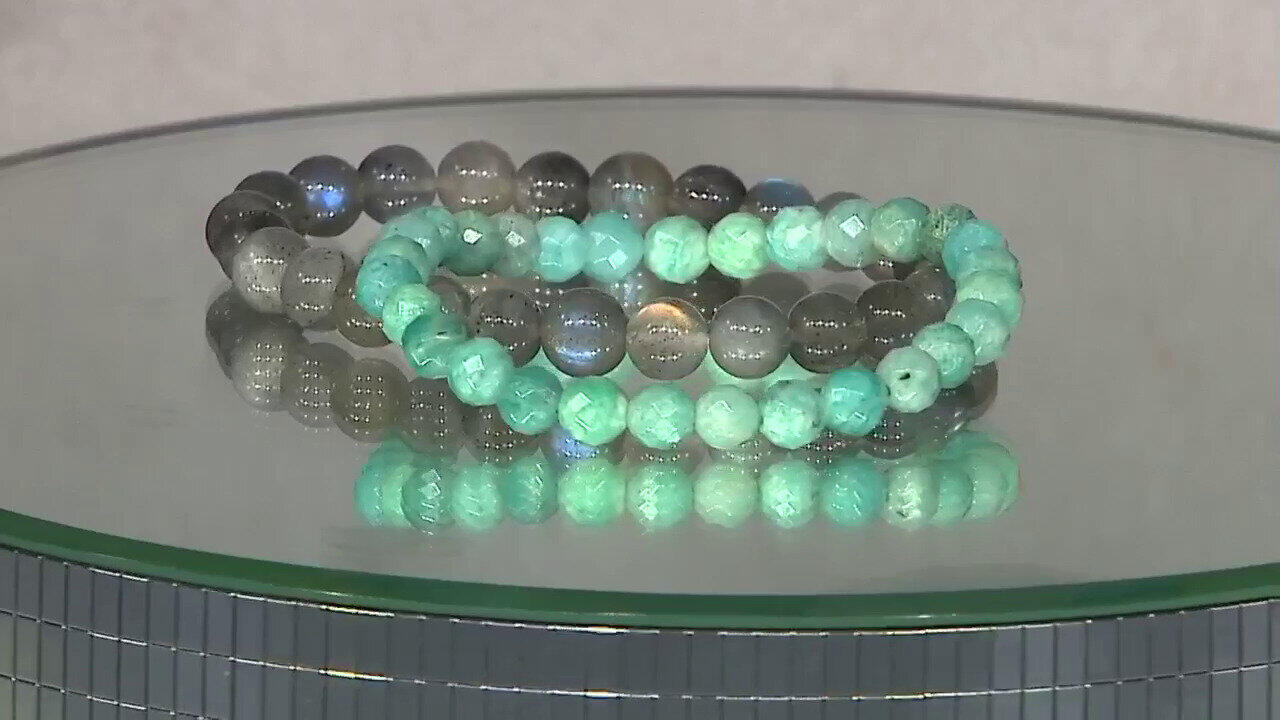 Video Armband met labradorieten