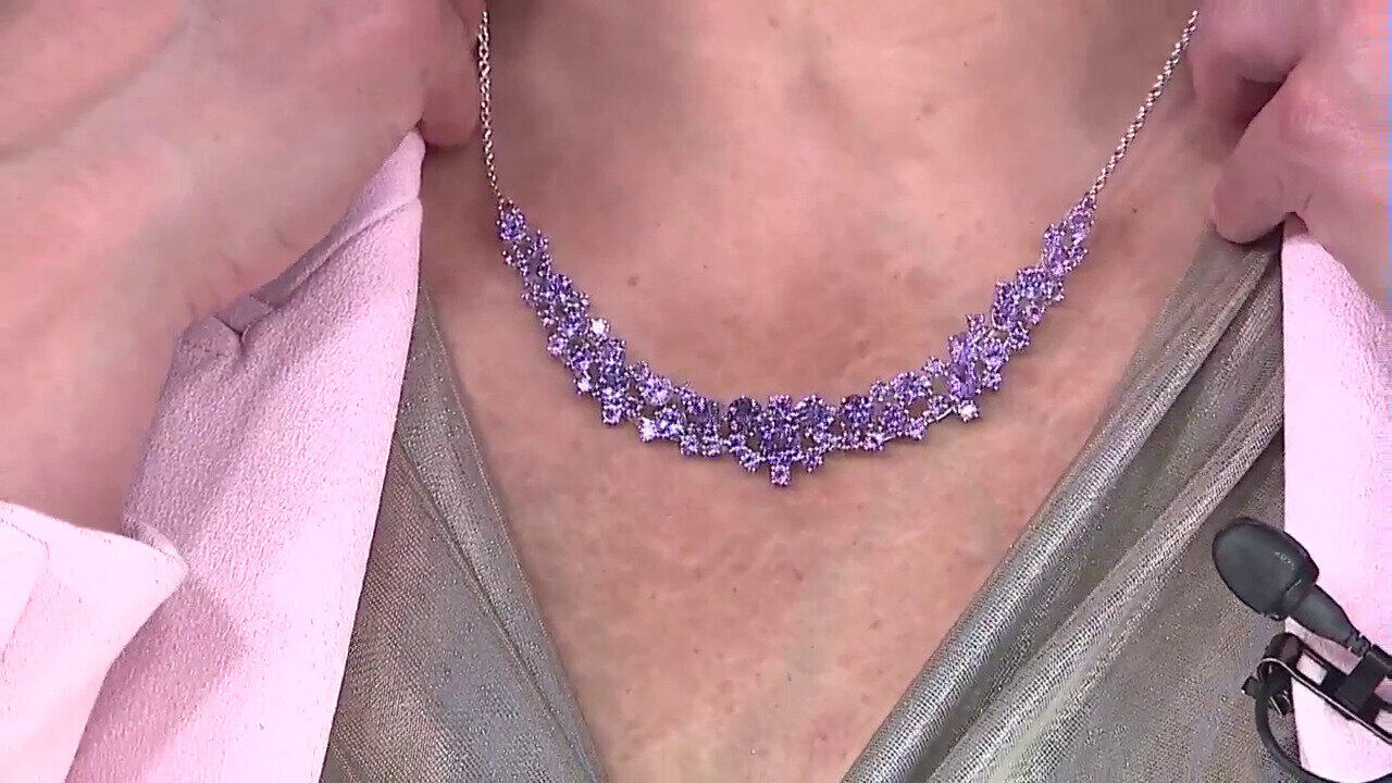 Video Amethyst-Silbercollier