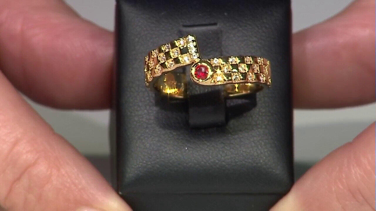 Video Anello in argento con Rubino Tanzania (de Melo)