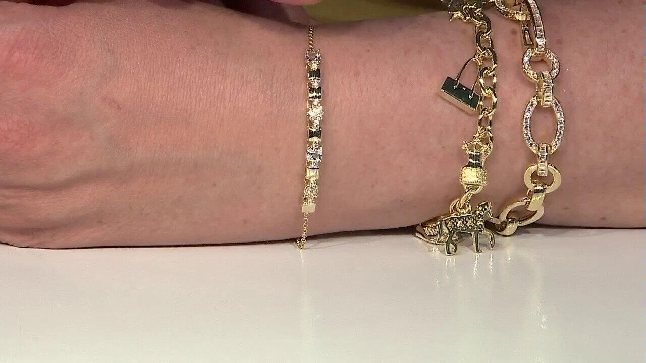 Video Bracelet en argent et Topaze blanche (Adela Silber)