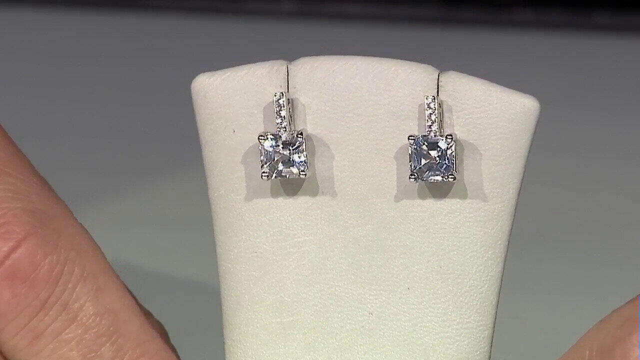 Video Pendientes en plata con Danburita
