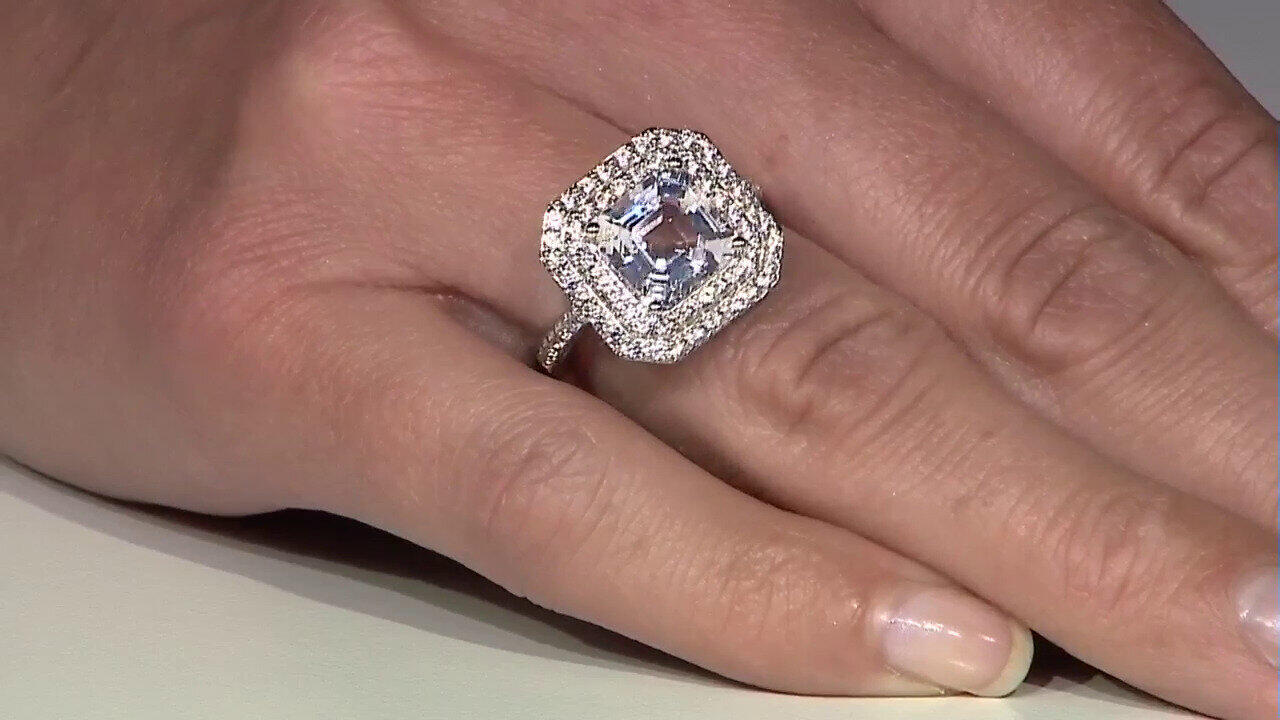 Video Anello in argento con Danburite