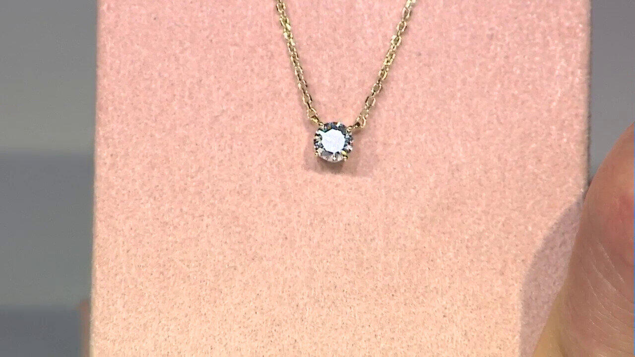 Video Collana in oro con Diamante IF (G) (de Melo)