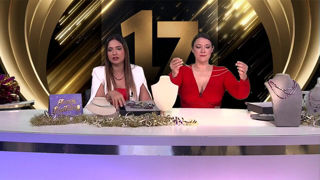 Video Zilveren halsketting met kanariegele zirkonen (Riya)