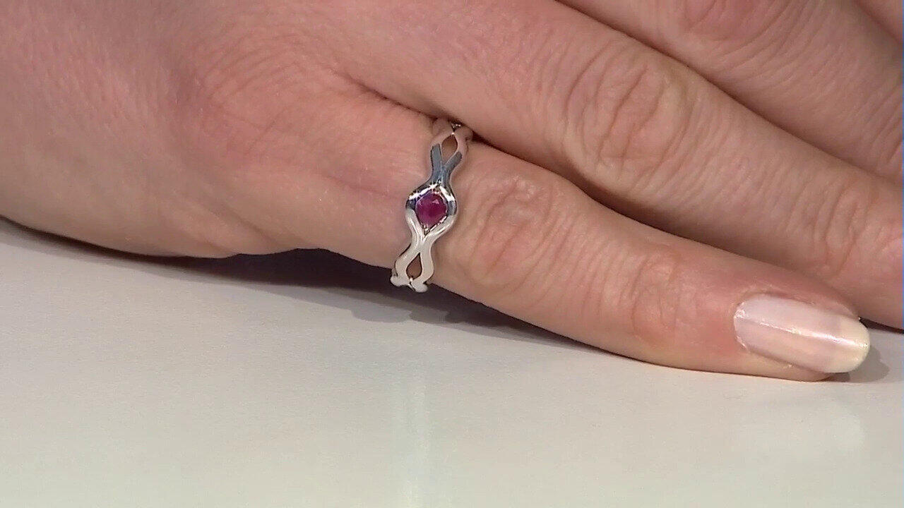 Video Anillo en plata con Rubí de Birmania (Pallanova)